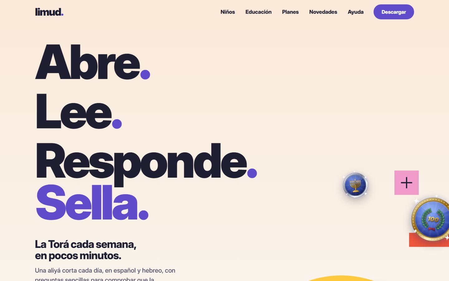 Pantalla de Limud
